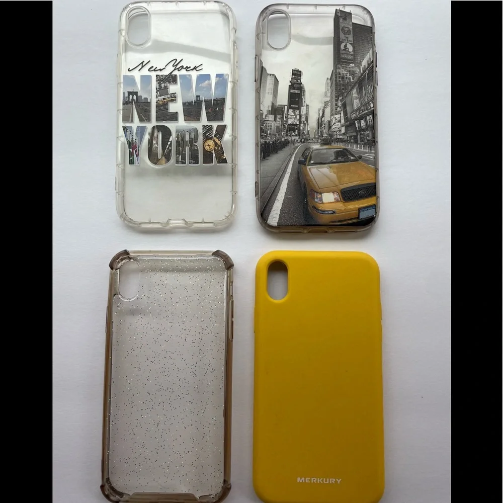 iPhone XR cases. Four total